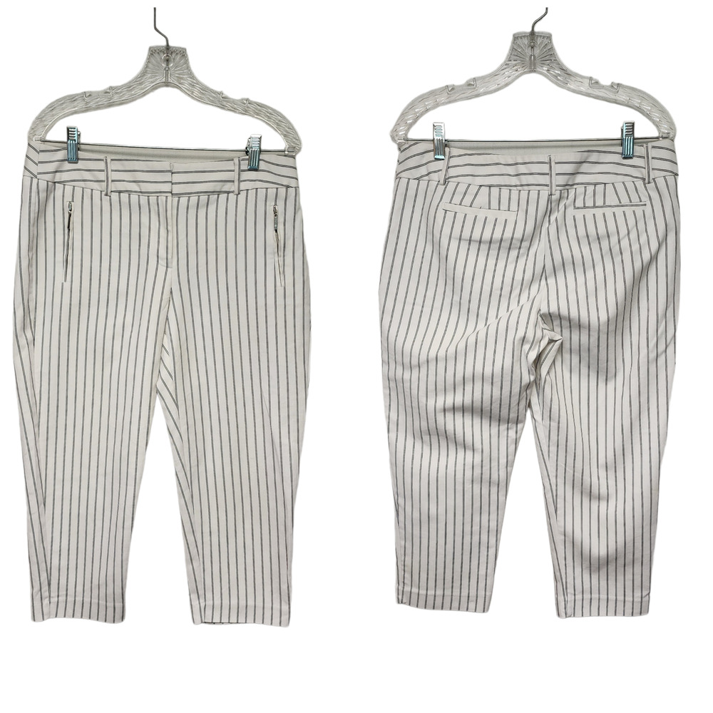 APT. 9 STRIPED CAPRI STRIPED BLACK/WHITE SIZE 10